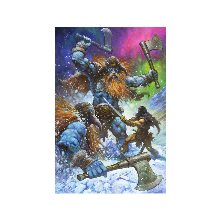 Conan Echos of Frozen Fury unframed poster